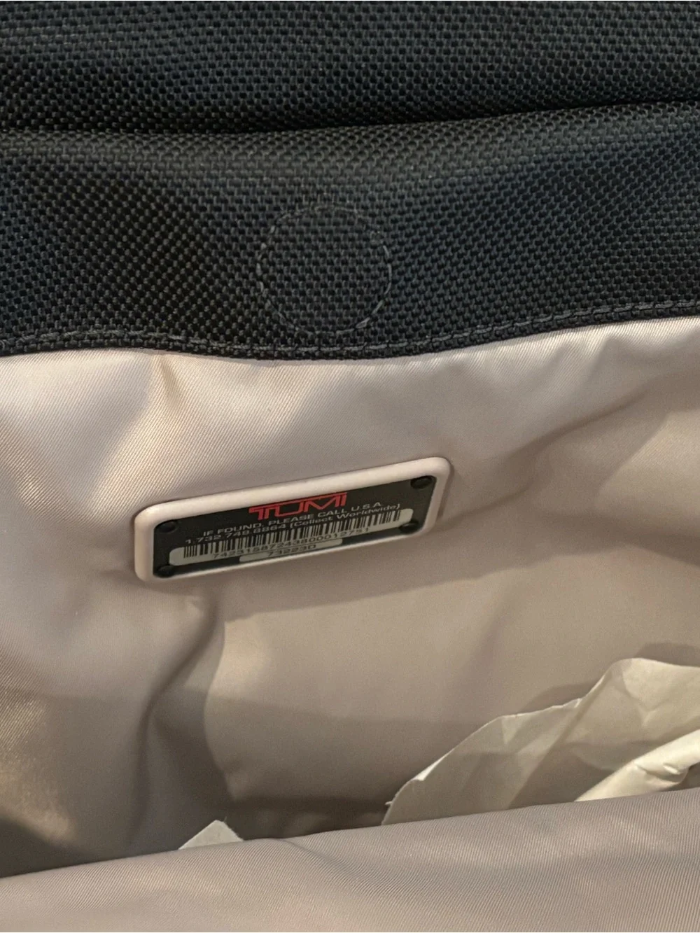 Tumi Laptop Bag with Shoulder Strap and Handles